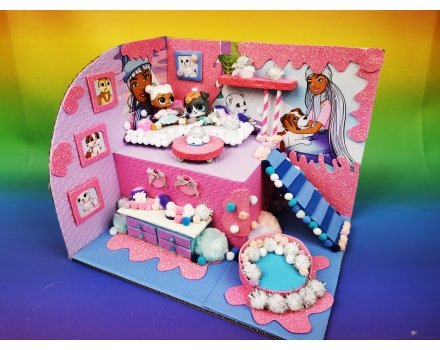 Domek dla lalek - BARBIE COLOR REVEAL - DIY Rainbow House