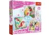 Trefl - Puzzle 3 w1 - Roszpunka, Aurora i Arielka - Disney Princess - 34842
