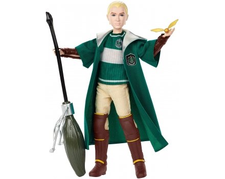 Lalka Draco Malfoy - zawodnik Quidditcha - 26cm - Harry Potter - Mattel - GDJ71