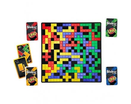 Gra z kartami styl Uno - Blokus Shuffle - GXV91