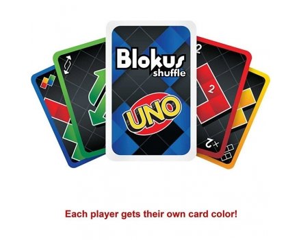 Gra z kartami styl Uno - Blokus Shuffle - GXV91